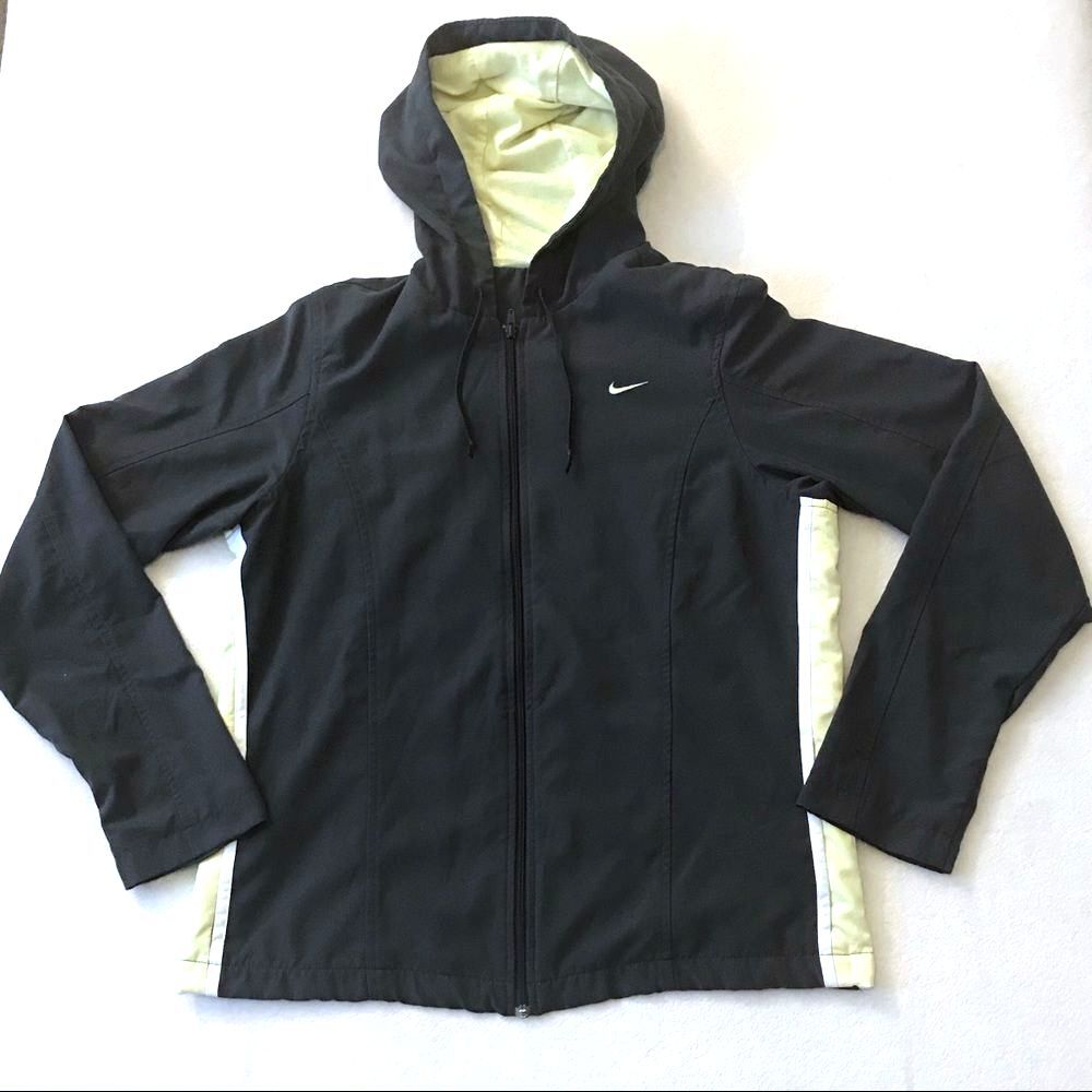 Vintage Nike Full Zip Jacket Gray Tag Size Medium Gray Yellow